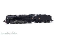 Arnold HN2481 - SNCF,Dampflok 141R1173,Mistral,boxpok,schw.,gr.Öltender,Ep.III