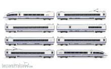Arnold HN2611 -8-teiliger Elektrotriebzug RENFE, AVE S-103, blaue Originalfarbgebung, Ep. V