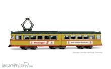 Arnold HN2615S - Straßenbahn Duewag GT6, zwei Frontlampen, „VBK Karlsruhe – Moninger-Bier”, mit Multiprotokoll-Sounddecoder