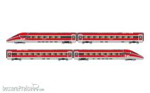 Arnold HN2622 - Iryo, 4-tlg. Grundset des Hochgeschwindigkeitszugs „Frecciarossa 1000“, Ep. VI
