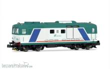Arnold HN2656S - FS, Diesellokomotive der Reihe D.445, 3. Bauserie mit vier Stirnlampen, „XMPR“ Farbgebung (1. Version), Ep. V, mit Sounddecoder