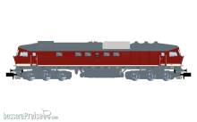 Arnold HN2658 - DR, diesel-elektrische Lokomotive 132 089-4, rote Farbgebung mit grauem Dach, Ep. IV