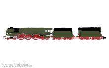 Arnold HN2665 - DR, Dampflokomotive 02 0201-0, chromgrüne Farbgebung mit weißer Zierlinie, mit Ölfeuerung und Zusatztender, Ep. V