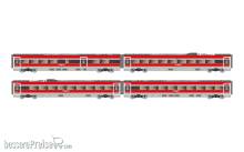 Arnold HN3512 - FS Trenitalia, 4-tlg. Set Zwischenwagen des Frecciarossa ETR 1000, in neuer Farbgebung, Ep. VI