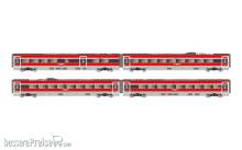Arnold HN3513 - FS Trenitalia, 4-tlg. Set Zwischenwagen des Frecciarossa ETR 1000, in „Ducati“ Farbgebung, Ep. VI