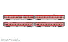 Arnold HN3514 - FS Trenitalia, 4-tlg. Set Zwischenwagen des Frecciarossa ETR 1000, in „Le plaisir d´un voyage nouveau“ Farbgebung, Ep. VI
