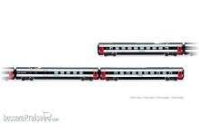 Arnold HN3516 - FS Trenitalia, 3-tlg. Set Zwischenwagen des ETR 610, neue EuroCity-Farbgebung