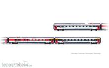 Arnold HN3517 - SBB, 3-tlg. Set Zwischenwagen der ETR 610 1. Serie, ICN-Farbgebung mit roten Türen