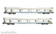 Arnold HN4351 - RENFE,2er-Set Autotransportwg. DDMA, weiß, Epoche V