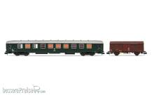 Arnold HN4446 - SNCF, 2-tlg. Set, Dienstzug, bestehend aus 1 x ex B10 und 1 x G4, Ep. IV-V