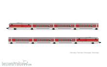 Arnold HN4510 - RENFE, 8-tlg. Grundset Talgo III RD TEE „Catalan Talgo”, in Ursprungslackierung