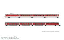 Arnold HN4512 - RENFE, 8-tlg. Grundset Talgo III RD „Barcelona Talgo“, Fabrgebung mit silbernen Dächern