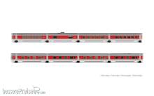 Arnold HN4513 - RENFE, 8-tlg. Komplettset Talgo III RD „Barcelona Talgo“, Fabrgebung mit silbernen Dächern
