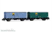 Arnold HN6666 - RENFE, zweiachsiger gedeckter Güterwagen der Bauart J3 „Nitrato de Chile“, Ep. III