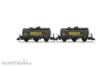Arnold HN6673 - RENFE, 2-tlg. Set dreiachsiger Kesselwagen „Borges“, Ep. III