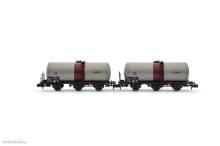 Arnold HN6675 - SNCF, 2-tlg. Set dreiachsiger Weinkesselwagen, „SGTL SEWAR“, Ep. IV