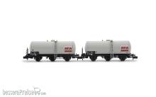 Arnold HN6676 - SNCF, 2-tlg. Set dreiachsiger Kesselwagen, „AVIA“, Ep. IV