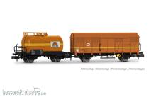 Arnold HN6679 - Colas Rail, 2-tlg. Set bestehend aus einem 2-achs. Kesselwagen und einem gedecktem Güterwagen der Bauart G4, Ep. V