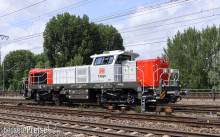 Arnold HN9073S - DB Cargo, Diesellokomotive Vossloh DE 18, rot/graue Farbgebung, Ep. VI, mit Sounddecoder