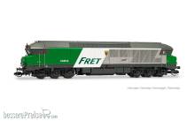 Arnold HN9088HM - SNCF, 6-ach. Diesellokomotive CC 72010, „FRET”, mit BLE-Sounddecoder