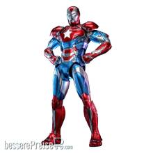 Marvel Comic Diecast Masterpiece Actionfigur 1/6 Iron Patriot Hot Toys Exclusive 32 cm