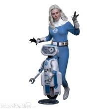 Hot Toys HOT9147002 - The Fantastic Four: First Steps Movie Masterpiece Actionfiguren 2er-Pack 1/6 Invisible Woman & H,E,R,B,I,E, 28 cm
