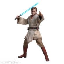Hot Toys HOT914982 - Star Wars: Episode III - Die Rache der Sith Movie Masterpiece Actionfigur 1/6 Obi-Wan Kenobi (Mustafar) 31 cm