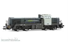 Rivarossi HR2921 - RailAdventure, Diesellokomotive Vossloh DE 18, in grauer Farbgebung, Ep. VI