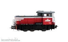 Rivarossi HR2932 - Mercitalia Shunting & Terminal, Diesel-Rangierlokomotive Rh. D.245 in rot/dunkelgrauer Lackierung mit weißem Streifen, Ep. VI