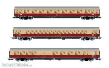 Rivarossi HR4373 - DB, 3-tlg. Set Reisezugwagen „TEE Bavaria in rot/beiger Lackierung, bestehend aus 1 x Apmz, 1 x Avmz, 1 x ARDm, Ep. IV