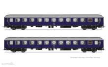 Rivarossi HR4415 - DB, 2-tlg. Set Liegewagen Bcm 243, blaue Farbgebung