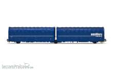 Rivarossi HR6600 - FS, dreiachsiger Schiebeplanenwagen Lails, „Ausiliare Milano“, Ep. IV-V