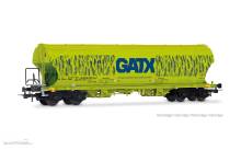 Rivarossi HR6690 - D-GATX, 4-achs. Getreidesilowagen mit runden Seitenwänden, neongrüne „Getreide”-Farbgebung mit großes „GATX”-Logo
