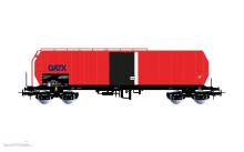 Rivarossi HR6694 - GATX, 4-achs. isolierter Kesselwagen, rot-schwarze Farbgebung