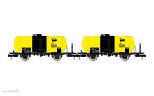 Rivarossi HR6708 - FS, 2-tlg. Set 2-achs. Kesselwagen „ENI”, ohne Bremserhaus