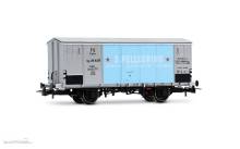 Rivarossi HR6712 - FS, 2-achs. Kühlwagen Hgb, Metallaufbau, silberne Farbgebung „San Pellegrino“
