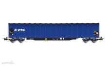 Rivarossi HR6717 - D-AAEC, 4-achs. Schiebeplanenwagen der Bauart Rils, blaue Farbgebung „VTG”