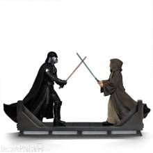 Iron Studios IS95944 - Star Wars Deluxe Art Scale Statue 1/10 Darth Vader Vs Obi-Wan Kenobi (CCXP Exclusive 2025) 24 cm