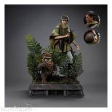 Iron Studios IS95996 - Star Wars Episode VI Art Scale Statue 1/10 Leia and Wicket 21 cm
