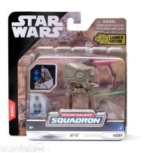 Jazwares JAZSWJ0003 - Star Wars Micro Galaxy Squadron Fahrzeug mit Figur AT-ST 7,5 cm