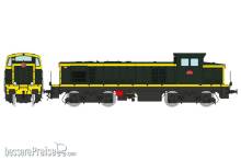 REE Modeles JM-008 - Diesel Locomotive BB 63792 green/yellow 401 black frame, West, Era III - ANALOG