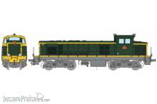 REE Modeles JM-020 - Diesellok BB 63000 BB 63933 Grüne 301-Lackierung, grauer Rahmen, SNCF VILLENEUVE Ep.IV - Analog