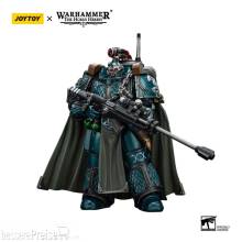 Joy Toy JT01390 - Warhammer The Horus Heresy Actionfigur Alpha Legion Exodus The One who is Many With Sniper Rifle And Power Dagger 20 cm