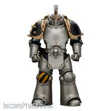 Joy Toy JT01765 - Warhammer The Horus Heresy Actionfigur 1/18 lron Warriors Command Squad Chosen with Legion Standard 12 cm