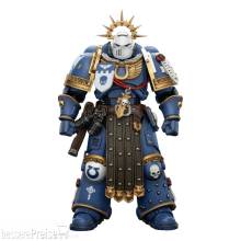 Joy Toy JT02809 - Warhammer 40,000 Actionfigur Ultramarines Torvald with Power Sword, Stormshield and Bolt Pistol 13 cm