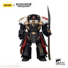 Joy Toy JT02946 - Warhammer The Horus Heresy Actionfigur White Scars Ebon Keshig Terminator 1 with Power Glaive 13 cm