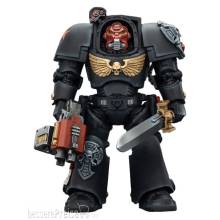 Joy Toy JT03097 - Warhammer 40,000 Actionfigur Black Templars Terminator 1 with Power Sword and Storm Bolter 14 cm