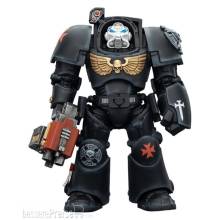 Joy Toy JT03103 - Warhammer 40,000 Actionfigur Black Templars Terminator 2 with Power Fist and Storm Bolter 14 cm