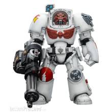 Joy Toy JT03202 - Warhammer 40,000 Actionfigur White Scars Terminator 3 with Power Fist and Assault Cannon 14 cm