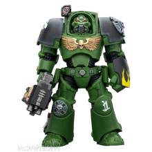 Joy Toy JT03226 - Warhammer 40,000 Actionfigur Salamanders Terminator 2 with Power Fist and Storm Bolter 14 cm